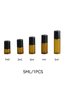 5个琥珀色滚珠空瓶，精油滚珠瓶，香水样品分装瓶，避光滚珠瓶，可重复灌装精油香水收纳瓶，带滚珠，旅行必备，空可重复灌装滚珠玻璃瓶，滚珠香水瓶，客厅家居卧室浴室装饰，旅行用品，婚礼，派对，生日，送给男士、父母、朋友的礼物，新年礼物，趣味礼物 - 棕色 - 查看 11
