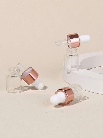 2/4/8/20/30/50个/套，2毫升迷你玫瑰金盖玻璃滴管瓶套装，适用于精油等，客厅、卧室、浴室家居装饰，旅行用品，婚礼、派对、生日礼物，送给男士、父母、朋友的礼物，新年礼物，配饰，趣味礼物