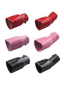 Car Modification Exhaust Throat Single Outlet Heart-Shaped Stainless Steel Exhaust Tip Muffler Tail Pipe Car Exterior Accessory - A - View 3