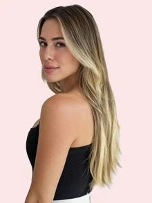 9AM Hair 20 件直发胶带接发 100% 真人发 14-24 英寸 50 克/包 适用于沙龙天然高品质真人发丝滑无缝隐形 PU 胶带接发万圣节服装 - S3/8/613 - 查看 3