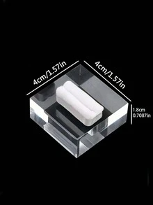 Clear Square Acrylic Ring Display Stand Holder | Jewelry Organizer For Craft Shows, DIY Photo Props, Retail Showcase | Valentine Gift