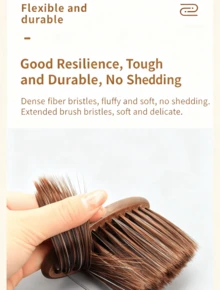 1 st massivt träkaffeborste, bänkrengöringskaffeborste, rengöringsborste för kaffesumppulver