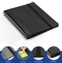 Trading Card Collection Album, 4 Card Slots, Holds Up To 160 Cards, Side-Loading Design, Suitable For Football, Basketball And Other Card Collections - Multicolor - View 7