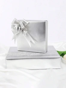 Rollos de papel de regalo - Papel de regalo de unicolor plateado mate perfecto para fiestas navideñas, bodas de invierno, Día de la Madre, cumpleaños, ramos DIY, Año Nuevo, fiestas de regalos - Plateado - Ver 5