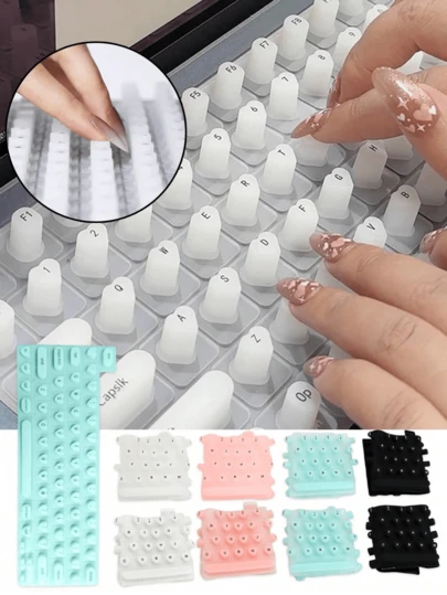 A Silicone Keyboard Mat Suitable For Long Nails, Featuring Scratch Resistance, Ergonomic Design For Easy Typing, And Compatibility With US Apple,Back To School