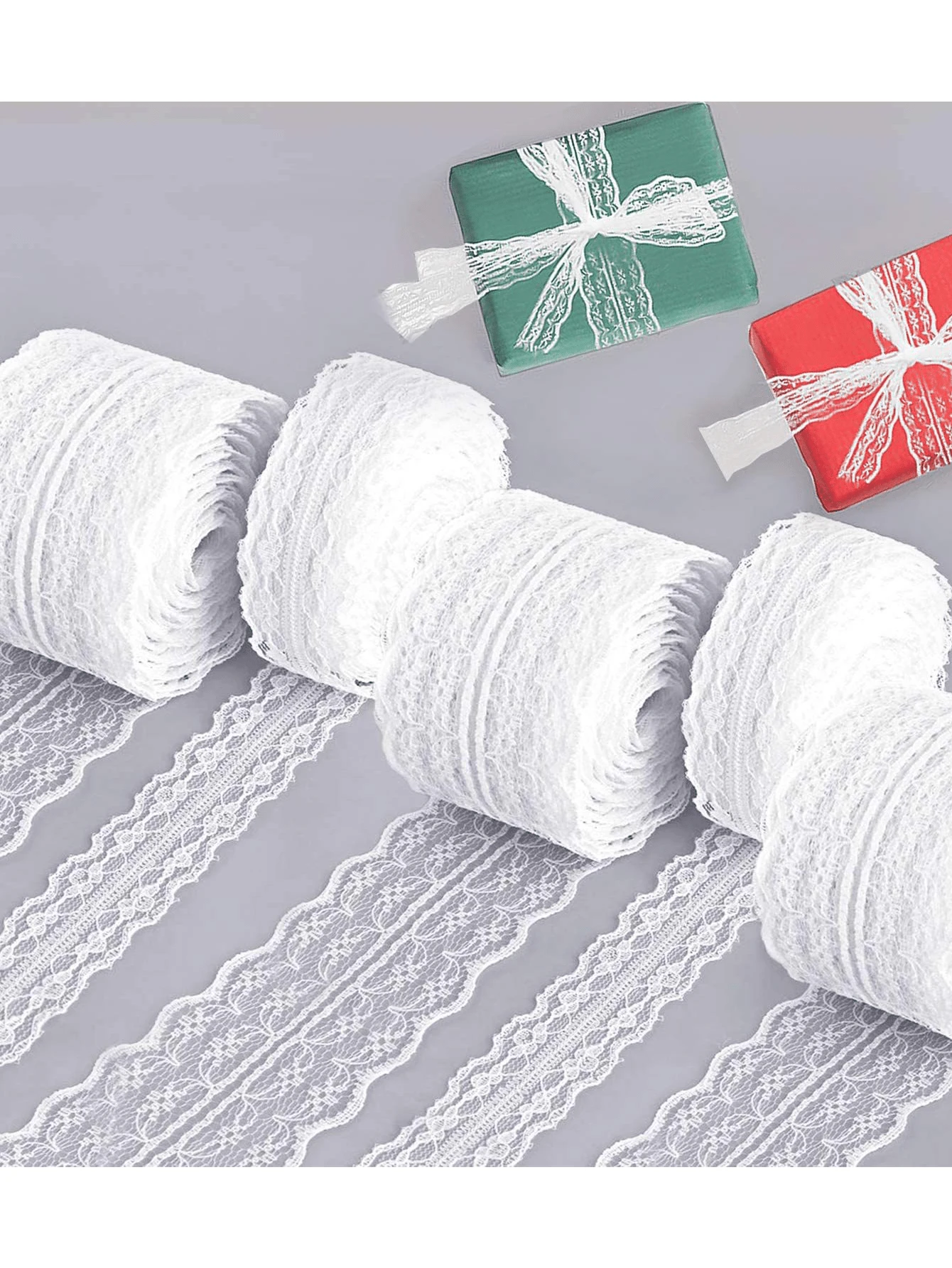 10 mét/cuộn, Vải ren trang trí, Nơ thủ công tự làm để đóng gói quà tặng, Ren thêu cho váy cưới, May vá, Trang trí nhà cửa cho tiệc sinh nhật - Nhiều màu - Xem 1