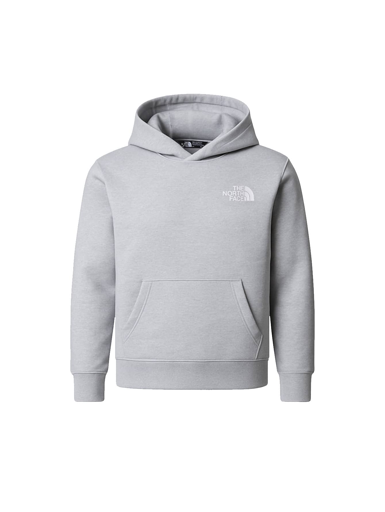 The North Face Simple Dome Kids Hoodie Light Grey - TNF Light Grey Heather - View 1