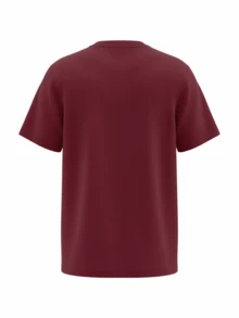 Puma Essentials 2 Colour Small No. 1 Logo Men T-Shirt Red - Burgundy - View 2