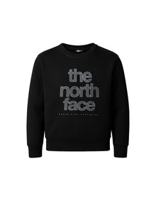 The North Face Reflective Logo Relaxed Girls Sweatshirt Black - Black - View 1