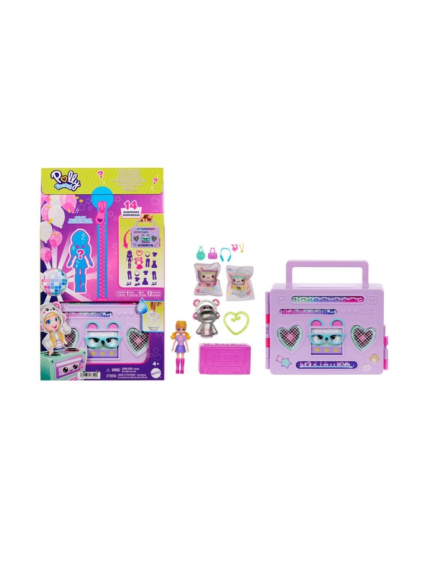  Polly Pocket Disco Dance Fashion Reveal Playset HRD65