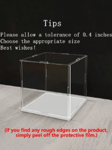 Display Case For Collectibles Assemble Clear Acrylic BoXAltemative Glass Case For Display Action Figures HomeStorage & Organizing Toys - Multicolor - View 2