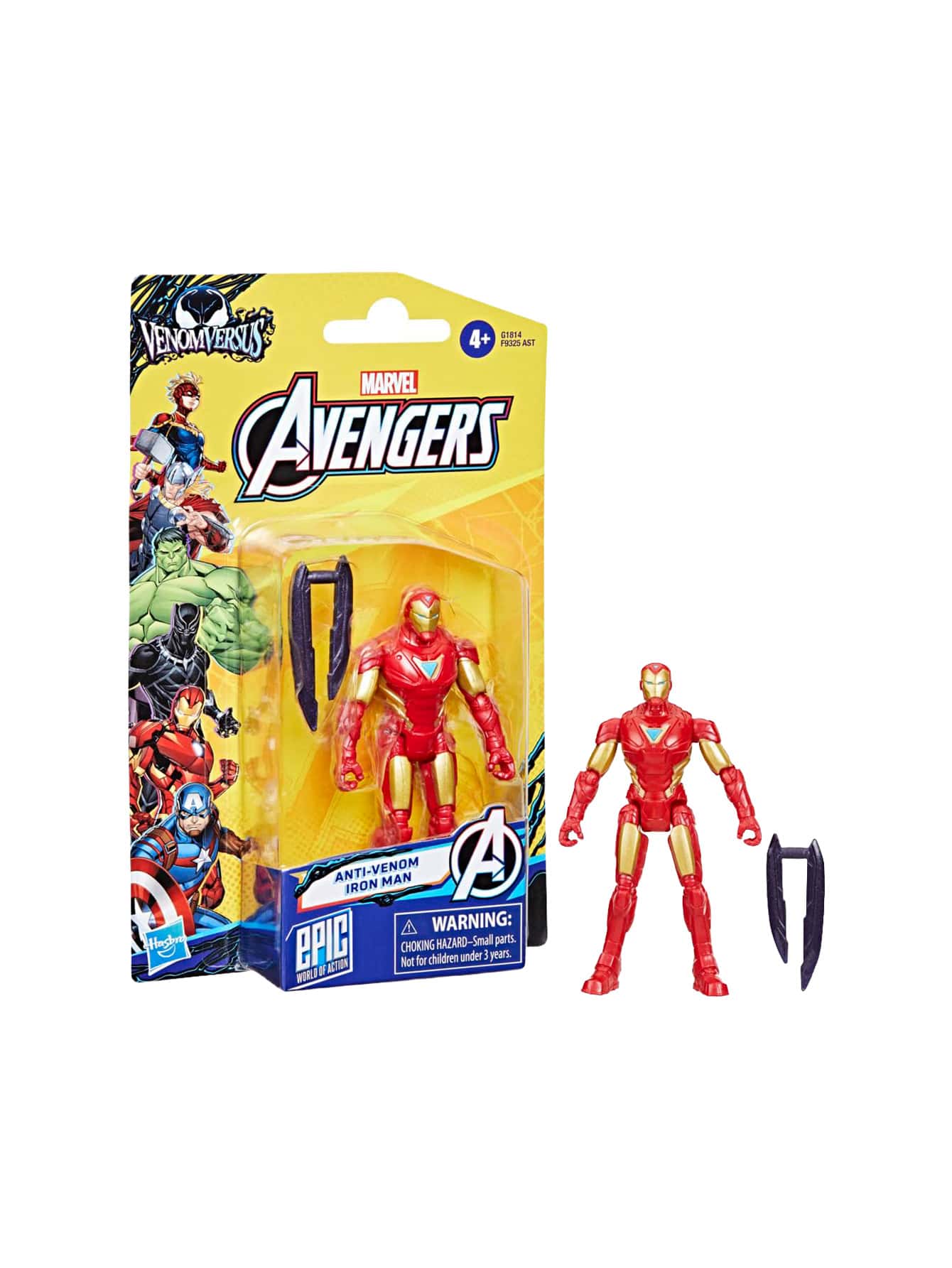 Hasbro Marvel Avengers VenomVersus Epic World of Action Anti-Venom Iron Man Action Figure G18145X0 - Multicolor - Ver 1