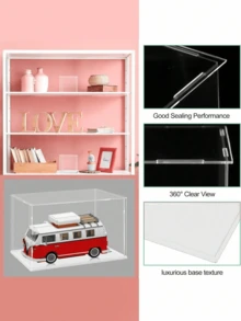 Display Case For Collectibles Assemble Clear Acrylic BoXAltemative Glass Case For Display Action Figures HomeStorage & Organizing Toys - Multicolor - View 9