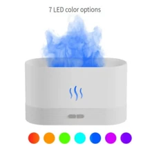 7 Colors Flame Air Aroma Diffuser Humidifier Without Essential Oil Aromatherapy Machine USB Powered Desktop Fire Mist Humidifier For Bedroom Living Room Decorative Aroma Ambient Light For Friend Birthday Holiday Gift - Color - View 8