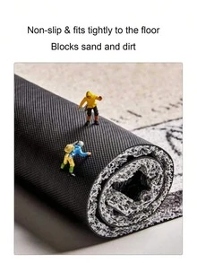 Joivida 1 件装沙丁鱼图案多巴胺硅胶卷帘门垫，家用耐磨防污门垫，防刮防尘，可裁剪，情人节礼物 - 彩色 - 查看 12