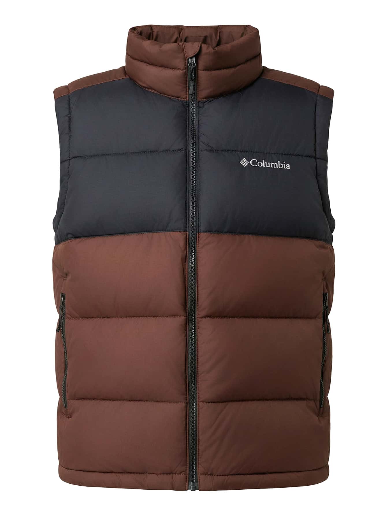 Columbia Pike Lake II Vest Men's Outdoor Vest Jacket Tobacco Black - Maroon - View 1