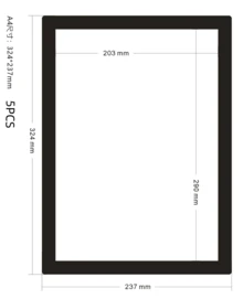 إطارات صور مغناطيسية بمقاسات A3/A4/A5/A6، إطارات غلاف الملصقات، إطارات مغناطيسية لاصقة، إطارات فنية حائطية مغناطيسية، إطارات فنية حائطية قابلة للتبديل، رفوف ملصقات مغناطيسية، رفوف عرض فني، مناسبة للثلاجات، مثالية لعرض الصور - متعدد الألوان - مشاهدة 13
