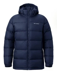 Columbia Pike Lake Parka Men's Down Jackets Collegiate Navy - Blue - View 1