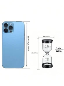 Black Lid Marked Glass Timer, Home Decor Sandclock, Teeth Brushing, Kitchen Cooking, Yoga Gaming, Desktop Decoration Best Gifts Birthday