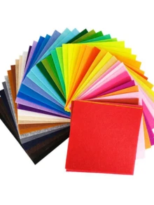 10/40PCS, 10/40 Color Felt Cloth Piece, Craft Felt Cloth Piece, 1MM Felt Cloth Pieces Of Various Colors, Thin Wool Felt Bag Patchwork Process Accessories, Various Hard Felt Cloth Blocks, Non-Woven Felt Cloth Pieces, Used For Sewing Crafts, DIY Sewing, Patchwork, School Projects, Polyester Fabric Home Decoration Sets - Multicolor - View 13