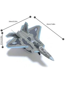 1 Piece, F14 SU57 F22 B2 SU25 A10 Fighter Jet And Bomber Aircraft Model, Miniature Scale Model, Plastic Building Block Airplane Model, Collectible Creative Gift, Suitable For Age 14+