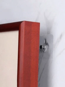 50个装强力自粘墙钩，可用于悬挂图片、相框、包包、厨房铲子等物品——无需螺丝、可水洗、可重复使用、无需打孔——是家居装饰和收纳的理想之选 - 彩色 - 查看 3