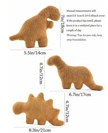 Đồ chơi gặm hình gà viên khủng long cho thú cưng, Brontosaurus, Stegosaurus, Tyrannosaurus - Đồ chơi gà viên khủng long, Quà tặng sinh nhật, Đồ trang trí tiệc theo chủ đề khủng long, Ngày lễ tình nhân, Quà tặng cho mèo/chó - Nhiều màu - Xem 2