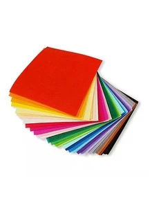 10/40PCS, 10/40 Color Felt Cloth Piece, Craft Felt Cloth Piece, 1MM Felt Cloth Pieces Of Various Colors, Thin Wool Felt Bag Patchwork Process Accessories, Various Hard Felt Cloth Blocks, Non-Woven Felt Cloth Pieces, Used For Sewing Crafts, DIY Sewing, Patchwork, School Projects, Polyester Fabric Home Decoration Sets - Multicolor - View 10