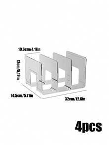 4件套透明衣柜收纳袋手提包隔板可拆卸柜架，适用于卧室、浴室、办公室等场所，实用书籍隔板L型收纳架，节省空间，可用作汽车收纳盒、抽屉整理器，透明四格收纳盒仅适用于小型手提包，也适用于衣柜衣物收纳，可用作衣橱隔板，收纳毛衣、袜子、裤子、牛仔裤、内衣等。 - 無色 - 查看 9