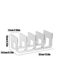 4件套透明衣柜收纳袋手提包隔板可拆卸柜架，适用于卧室、浴室、办公室等场所，实用书籍隔板L型收纳架，节省空间，可用作汽车收纳盒、抽屉整理器，透明四格收纳盒仅适用于小型手提包，也适用于衣柜衣物收纳，可用作衣橱隔板，收纳毛衣、袜子、裤子、牛仔裤、内衣等。 - 無色 - 查看 17