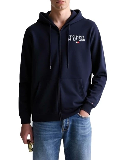 Tommy Hilfiger Men's Full Zip Hoodie Navy Blue