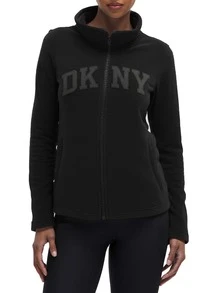 DKNY Women's Full Zip Jackets Black