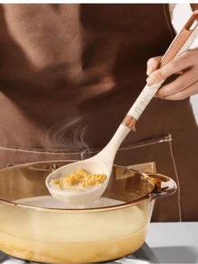 12件套厨房硅胶汤勺、平底锅和铲子套装，不粘锅，菱形手柄，耐高温硅胶厨具套装 - 多色 - 查看 10