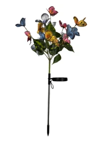 1PC/2PCS Solar Butterfly Flower Lights For Outdoor Decoration. Solar Courtyard Lights Are Suitable For Garden Passages, Courtyard Terraces, Villa Atmosphere Decoration, Artificial Butterflies, And Mother's Day Gifts (Warm Light, Color) - Multicolor - View 7