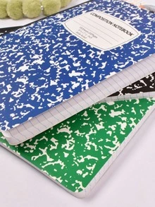 4 Stücke Notizbücher mit Blumenmuster, Hartcover, dickes Papier, liniert, geeignet für Studenten und Büromitarbeiter für den Schulanfang - Verschiedenfarbig - Übersicht 10