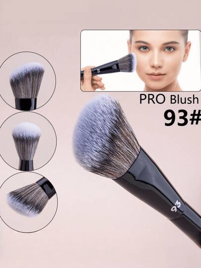 1pc Cream Blush Brush, Angled Liquid Blush Brush Set For Foundation, Contour, Concealer, Bronzer & Powder, Makeup Blending Face Brush - Professional Makeup Tools Kit