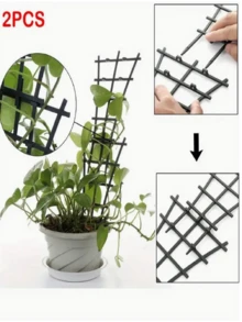 2/4 Piece Plant Trellis Set, Suitable For Potted Plants, Climbing Plants, And Stackable Plant Stands, Potted Flower Stand, Orchid Rose Artificial Plant Stand, Plastic Bracket - Multicolor - View 7