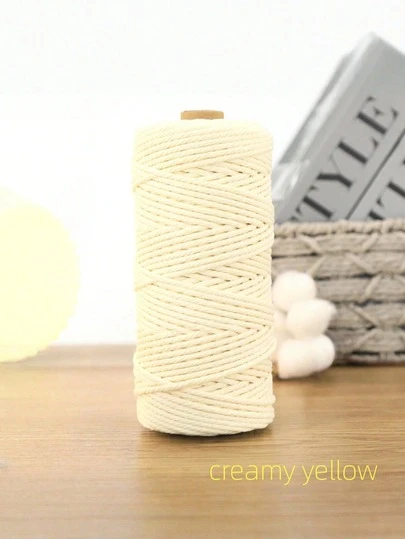 1 Stück 3mm 100m DIY Handwebseil Makramee Seil Dekorative Schnur Wandteppich Garn Bündel Zwirn Bastelset