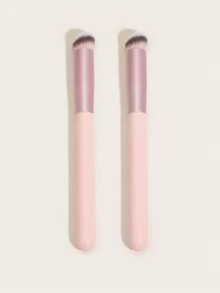 2pcs/Set Women Makeup Brushes, Foundation Brush, Concealer Brush, Blush Brush, Contour Brush, Blush Brush, Bronzer Brush, Powder Brush, Foundation Brush, Blush Brush - Watermelon Pink - View 7