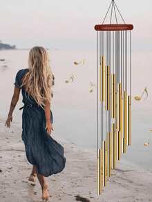 1 chiếc chuông gió ngoài trời gồm 12 ống hợp kim nhôm và móc treo, chuông gió tưởng niệm ngoài trời, trang trí ngày lễ, trang trí tiệc, trang trí nhà cửa và cửa hàng, thích hợp cho sân vườn ngoài trời và không gian tưởng niệm, trang trí lễ hội Rama, trang trí nhà cửa, trang trí phòng, quà tặng trang trí tường sinh nhật, tốt nghiệp. - Nhiều màu - Xem 9