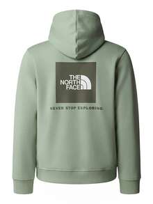 The North Face NSE Box Kids Hoodie Green - Slate Moss-New Taupe Green - View 2