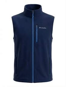 Columbia Men's Fleece Gilet Vest Blue - Navy Blue - View 1