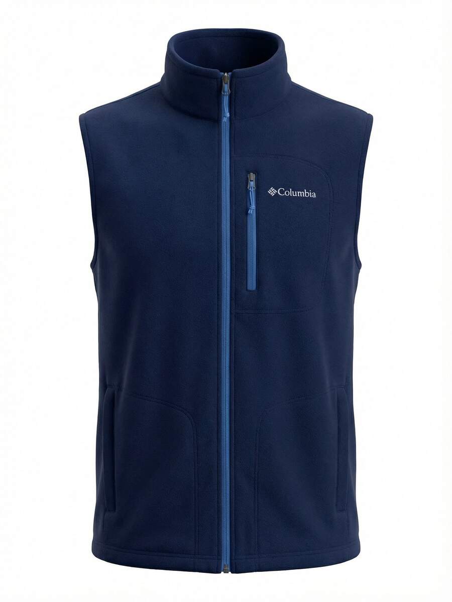 Columbia Men's Fleece Gilet Vest Blue - Navy Blue - View 1