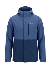 Columbia Men's Waterproof Rain Hooded Jacket Blue - Blue - View 1
