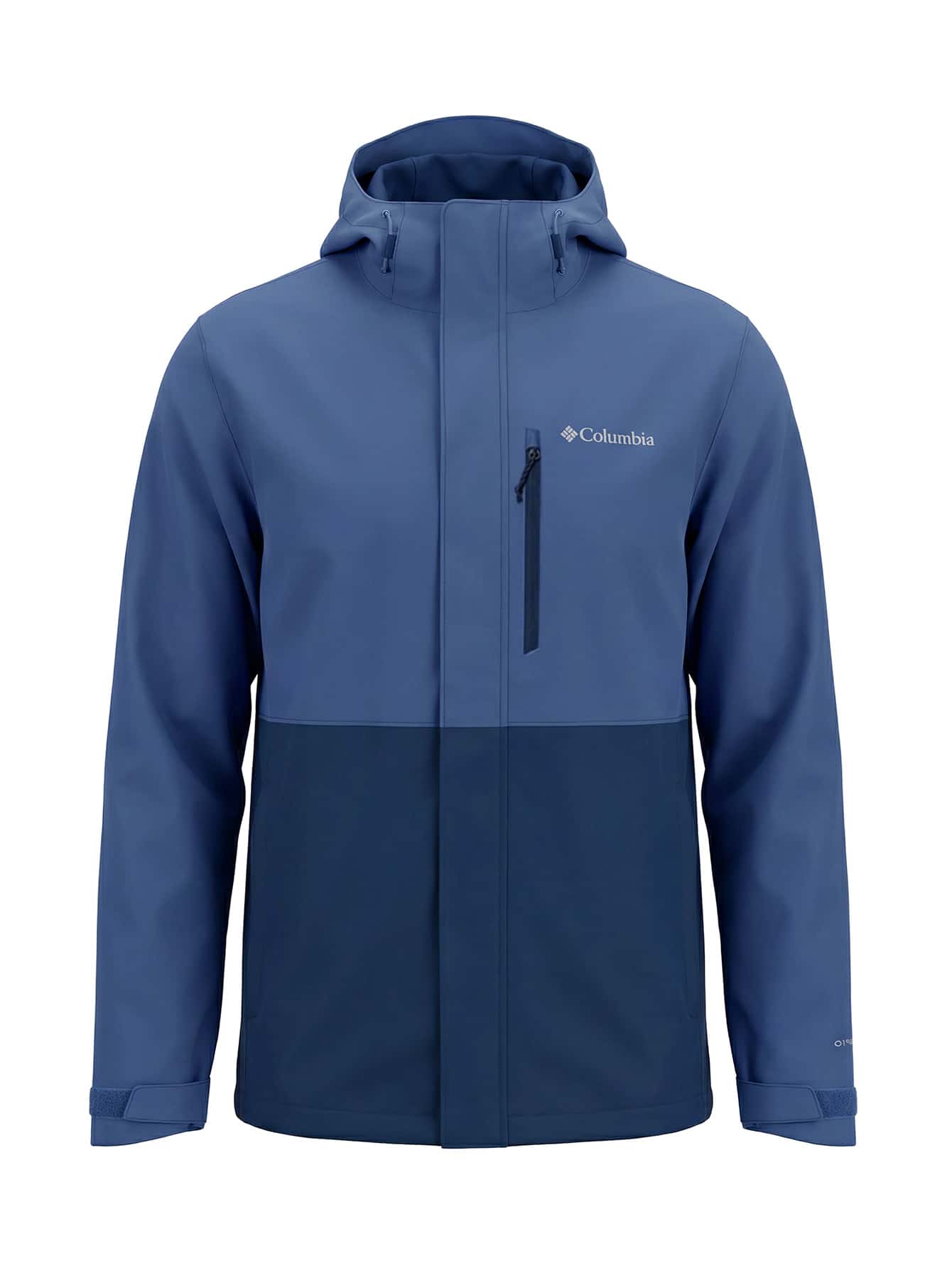 Columbia Men's Waterproof Rain Hooded Jacket Blue - Blue - View 1