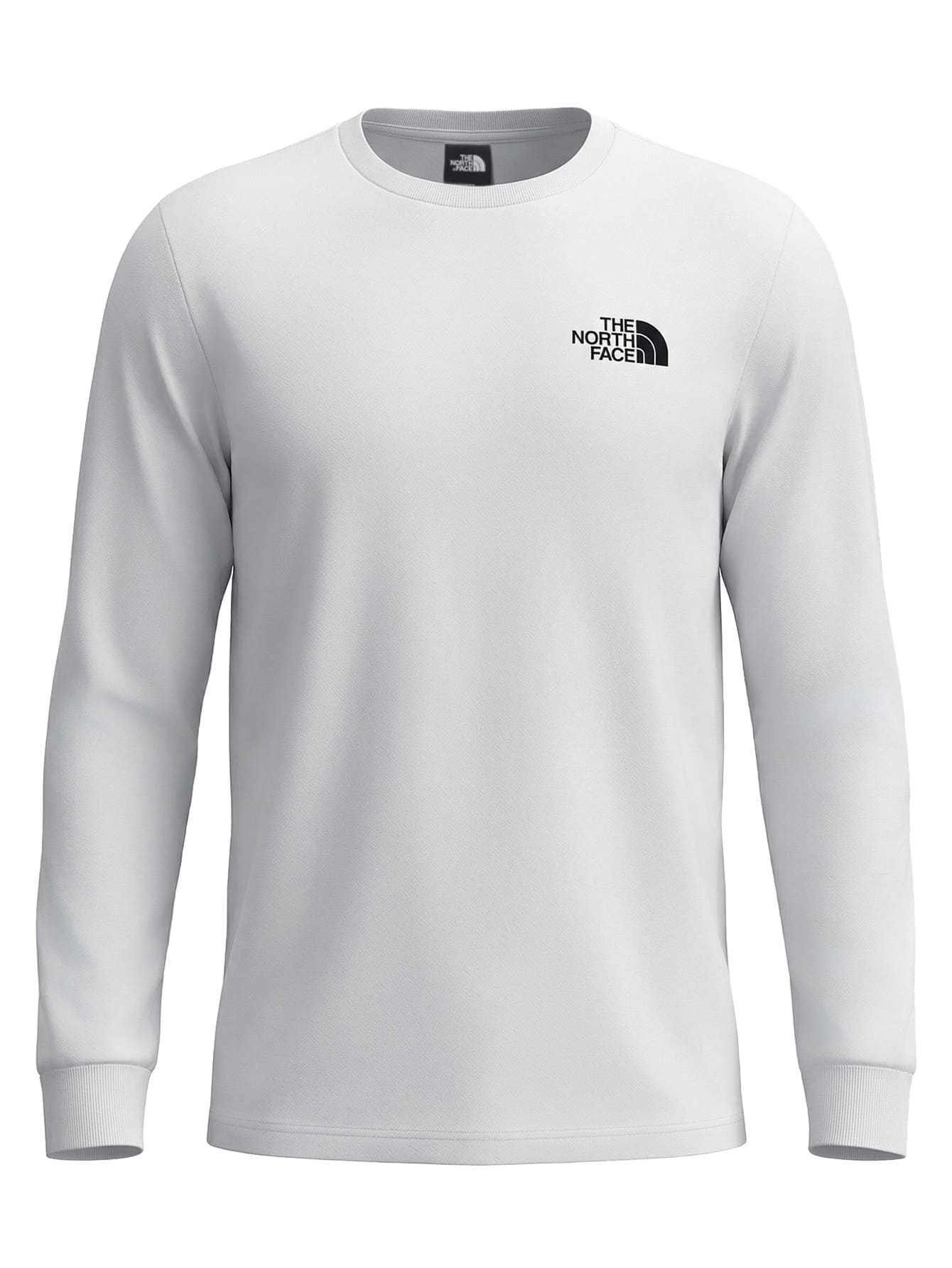 The North Face NSE Box Men's Long Sleeve T-Shirt White - White - View 1