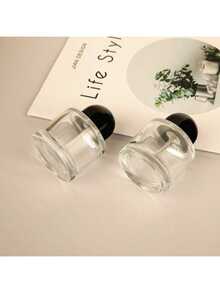 1个50毫升玻璃香水瓶，喷雾瓶，高端分体瓶，空瓶，化妆水，喷雾瓶，便携式旅行按压瓶 - 彩色 - 查看 3