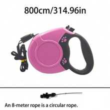 可伸缩狗绳，自动伸缩尼龙绳，适用于大型犬散步 - 彩色 - 查看 13