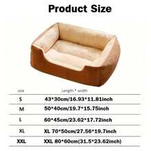 Giường ngủ cho thú cưng Winter Square bằng vải nhung mềm mại có đệm - Giường sofa bằng lông cừu mềm mại, thoải mái cho mèo cỡ vừa và chó nhỏ, thiết kế mở phía trên, bền, dễ vệ sinh, có thể gấp gọn, thích hợp sử dụng trong nhà cho phòng ngủ, phòng khách, ban công - Nơi trú ẩn ấm áp cho mèo con và các giống chó nhỏ, giường cho mèo, đồ nội thất ấm cúng cho thú cưng, đệm ngủ sang trọng cho thú cưng, giường ngủ gấp gọn cho thú cưng, giường ngủ bằng polyester cho thú cưng. - Hồng - Xem 7
