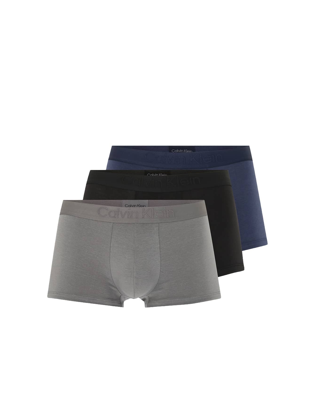Calvin Klein 3 Pack Men's Boxers - BLUE GREY - View 1